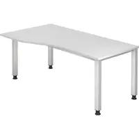 Hjh OFFICE PRO QUEO 18 S - Weiß 180 x 100 höhenverstellbar