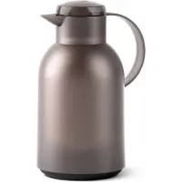 EMSA Isolierkanne "Samba", 1,5 l, XXL-Modell, zeitloses Design, einfacher Knopfdruck, 24h kalt, 12h warm