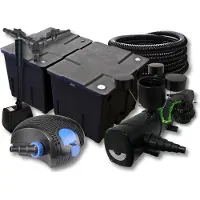 SunSun Filter Set 60000l Teich 72W UVC 100W Pumpe Schlauch Skimmer Springbrunnen
