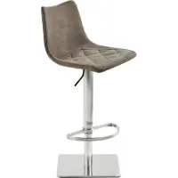 Mayer Barstuhl Sitzmöbel 1275 43 x 50 x 85 cm Edelstahl braun