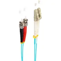 Shiverpeaks Duplex Patchkabel LC/ST 50/125µ OM3 aqua 5m