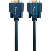 ClickTronic 3m VGA Connection, 3 m, VGA (D-Sub), VGA (D-Sub), Blau, Gold, Männlich/Männlich