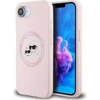 Karl Lagerfeld Liquid Silicone K&ch Heads Magsafe Iphone 16e Handyhülle