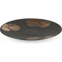 Eurofirany LIMITED COLLECTION VICTORIA5 Dekorativer Teller ∅ 37 x 4 cm, Farbe: Schwarz, Gold