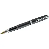 Diplomat Füllhalter Excellence A2 lapis schwarz matt chrom 14 kt EF