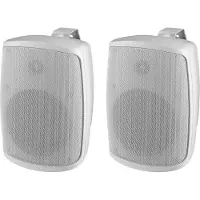Monacor ELA-Wandlautsprecher 2Weg 100V 60W 100dB passiv IP65 2Stk ws WALL-04T/WS