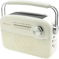 Soundmaster TR480BE, Tragbar, Analog, FM, 3 W, 3,5 mm, Beige