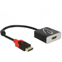 DeLOCK 62734, 0,2 m, DisplayPort, HDMI Typ A (Standard), Männlich, Weiblich, Gold