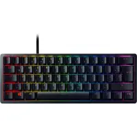 Razer Huntsman Mini, Kabelgebunden, USB, Optomechanischer Schlüsselschalter, QWERTZ, RGB-LED, Schwarz