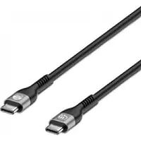 Manhattan 356367, 2 m, USB C, USB C, USB 2.0, 0,48 Gbit/s, Schwarz