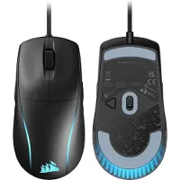 Corsair M75 Lightweight RGB, Beidhändig, Optisch, USB Typ-A, 26000 DPI, Schwarz