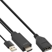 InLine HDMI ST zu DisplayPort BU Konverter Kabel