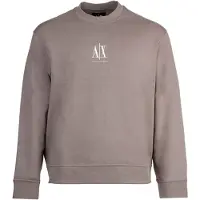 Armani Exchange für Herren. XM000368AF10818U6107 Beiges Sweatshirt mit Rundhalsausschnitt (L), Lässig, Sportlich, Grau, Baumwolle, Multi