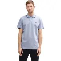 Tom Tailor Polo-Shirt mit Kontraststreifen und Logo-Patch, kurzärmlig Größe: S