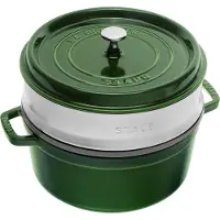 Staub Cocotte rund Basilikumgrün 26 cm 40510-603-0