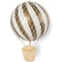 Filibabba Heißluftballon - 20 cm - Golden - - One Size - Dekoration