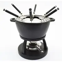 MÄSER Fonduetopf "Gusseisen" Set, 10 Stk. tlg. Gusseisen