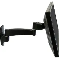 Ergotron 200 Series Wall Mount Arm, 1 Extension, 11,3 kg, 61 cm (24 Zoll), 75 x 75 mm, 100 x 100 mm, Schwarz