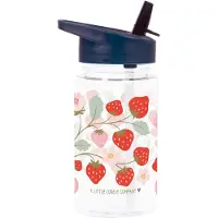 A Little Lovely Company Trinkflasche m. Strohhalme - 450 ml - Er - - One Size - Trinkflaschen