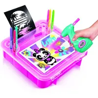 Airbrush Plush Airbrush Art Activity Case, Zeichenset für Kinder, 6 Jahr(e), Batterien erforderlich, Mehrfarbig