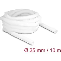 DeLOCK Geflechtschlauch selbstschließend 10 m x 25mm weiß