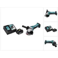 Makita DGA 452 RG1 Akku Winkelschleifer 18 V 115 mm + 1x Akku 6,0 Ah + Ladegerät