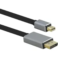 Helos Anschlusskabel, mini DisplayPort St./DP St., PREMIUM 8K, 3,0m, schwarz