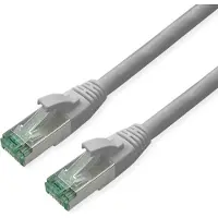 Roline RM Patchkabel Cat.6A S/FTP (PiMF), grau, 10 m