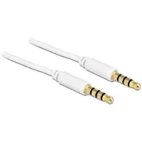 DeLOCK 83440, 3.5mm, Männlich, 3.5mm, Männlich, 1 m, Weiß