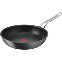 Tefal Jamie Oliver Cook's Classics Antihaft-Bratpfanne, 28 cm, ofenfest, Induktion, genieteter Griff, harteloxiertes Aluminium, H9120644, schwarz
