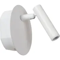 Lucide JOLIJN – Wiederaufladbare Nachttischlampe / Wandleuchte – Batteriebetrieb – Ø 10,2 cm – LED – 1x2W 3000K – Magnetisch – Weiß