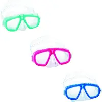 Bestway 22011, Kinder, Vollgesichtsmaske, Polycarbonat, Blau, Rot, Türkis, 3 Jahr(e), 6 Jahr(e)