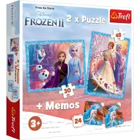 Trefl TR90814 - 2 in 1 - 2 x Puzzle Memory Die Eiskönigin 2