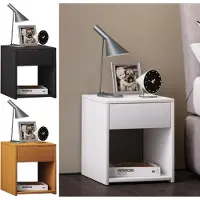 Hioshop Holz Nachttisch Sledo Mini mit Schublade