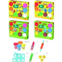 Keyroad Knetmasse 8 x 65 g, Set mit Werkzeugen und Ausstechformen MIX –