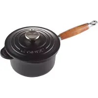 Le Creuset Topf Le Creuset Gusseisen mit Deckel Mattschwarz 18 cm