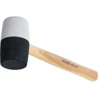 Bgs Gummihammer, schwarz/weißer Kopf