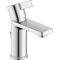 Duravit Einhebel-Waschtischmischer D-NEO S EcoStart m Zugst-Ablaufgarn. chrom mit Zugstangen-Ablaufgarnitur chrom