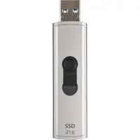 Transcend ESD320A - SSD - verschlüsselt - 2 TB - extern (tragbar) - USB 3.2 Gen 2x1 - 256-Bit-AES - Soft Gray