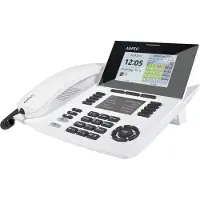 AGFEO ST 56, IP-Telefon, Weiß, Kabelgebundenes Mobilteil, 5000 Eintragungen, LCD, Blau