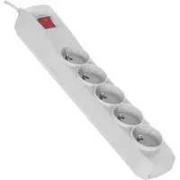 ActiveJet ACP-5GN 1,5M SZ, 1,5 m, Drinnen, Typ E, Typ E, Kunststoff, Grau