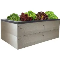 Juwel Pflanzkasten Timber Hochbeet mit wasserdichter Pflanzwanne, 130x60x40 cm