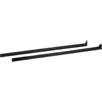 Aten Standard Installation Rack Montageset (Lang) für LCD KVM Switch/Konsole, Montageset, Schwarz, 2 Stück(e), 528 g