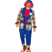 Rubies Karierter Clownsfrack - Clownskostüm für Fasching