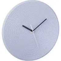 Relaxdays Wanduhr, Ø 30,5 cm, batteriebetrieben, ohne Zahlen, Küchenuhr analog, mit Sekundenzeiger, Wohnzimmeruhr, grau