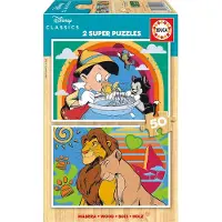 Educa Disney Der König der Löwen Pinocchio Puzzle 2x50St