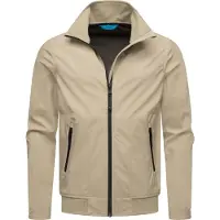 Ragwear Outdoorjacke "Collwie" ohne Kapuze wasserdichte Herren Übergangsjacke mit hohem Kragen