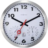 Nextime - 4307AR - Wanduhr - 35cm - silber - Clematis