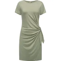 Ragwear Shirtkleid "Knotta" Ohne Taschen Kurzarm Sommerkleid mit seitlichem Bindeband
