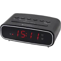 Soundmaster UR111SW, Digitaler Wecker, FM, PLL, LED, DC / Batterie, CR2032, 5 V